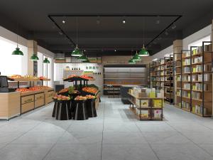 工业风水果商店超市