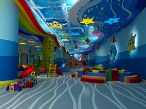 工业风幼儿园游乐场活动室3d模型 工业风幼儿园游乐场活动室