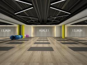 工业风瑜伽馆健身房3d模型 工业风瑜伽馆健身房