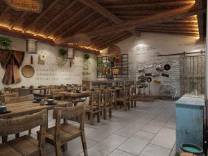 中式仿古餐馆饭店餐饮小吃店