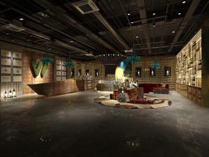 工业风大堂大厅前台接待台