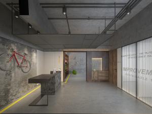 工业风前台接待台