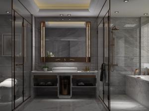 现代轻奢卫生间卫浴间淋浴房