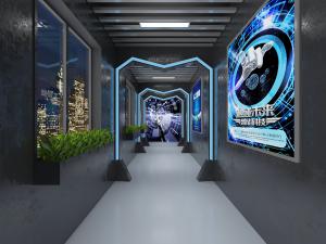 科技感工业风走廊过道