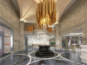 新古典大堂大厅前台接待台