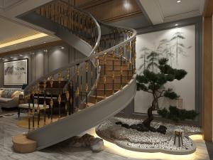 后现代旋转楼梯间景观小品3d模型 后现代旋转楼梯间景观小品