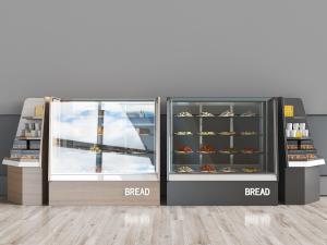 蛋糕店柜子、蛋糕玻璃货柜