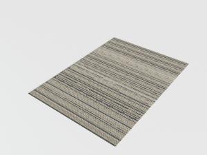 现代带有条纹的地毯3d模型 现代带有条纹的地毯