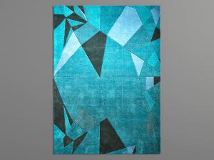 现代不规则多边形图案的地毯3d模型 现代不规则多边形图案的地毯