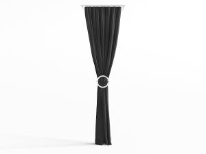 欧式布艺遮光纯色窗帘