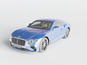 蓝色宾利汽车3d模型 蓝色宾利汽车