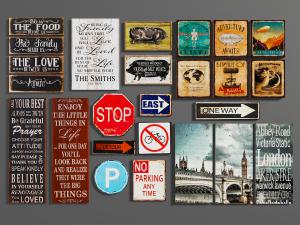 工业风咖啡馆室内墙饰挂件