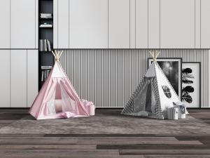 现代两款儿童帐篷