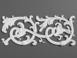 欧式白色雕花构件