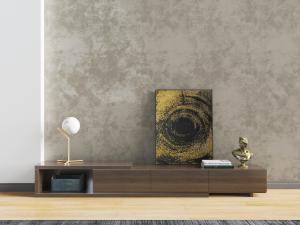 现代落地实木装饰柜、电视柜