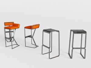 工业风吧台凳、铁艺高凳