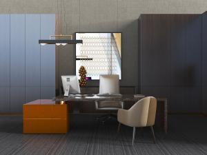 现代办公老板桌、转椅