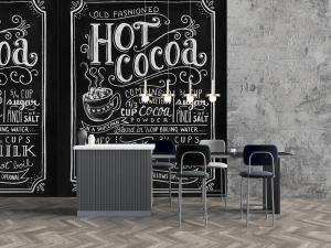 工业风吧台、吧椅和吊灯组合