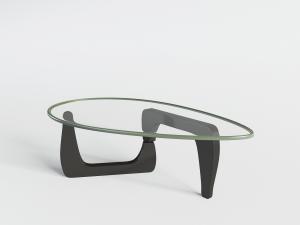 现代个性水滴造型玻璃茶几3d模型 现代个性水滴造型玻璃茶几