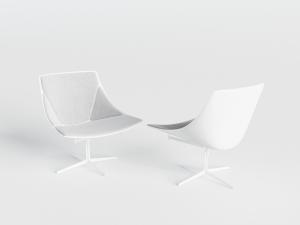 现代单人休闲椅子3d模型 现代单人休闲椅子