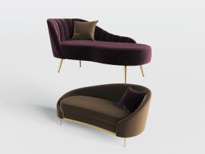 欧式新古典沙发贵妃椅