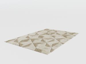 现代长方形菱形拼接图案的地毯3d模型 现代长方形菱形拼接图案的地毯