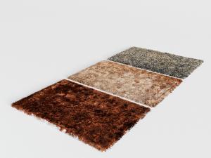 现代毛绒地毯3d模型 现代毛绒地毯