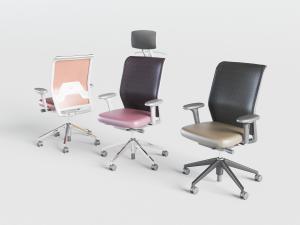 现代皮革办公转椅