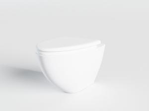 现代白色流线型智能马桶