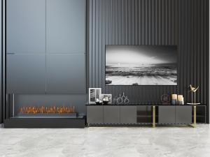 现代黑色电视柜