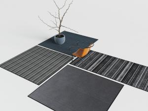 现代条纹图案的地毯3d模型 现代条纹图案的地毯