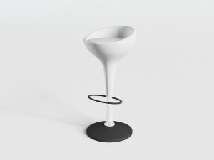 现代黑白两色的吧椅