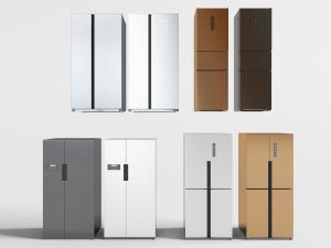现代双开门电冰箱