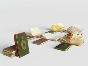 现代翻开的书本