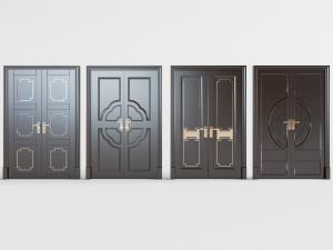 新中式双开门的大门