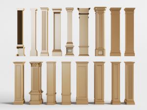 欧式长方形罗马柱子