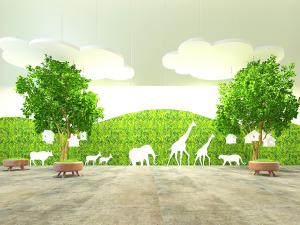 北欧幼儿园大厅大堂3d模型 北欧幼儿园大厅大堂