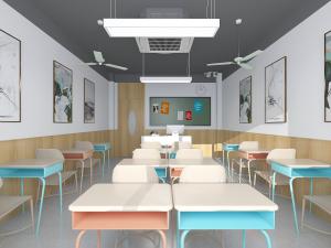 北欧教室3d模型 北欧教室