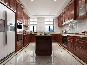 简欧厨房中岛橱柜