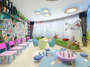 现代幼儿园阅览室活动室3d模型 现代幼儿园阅览室活动室