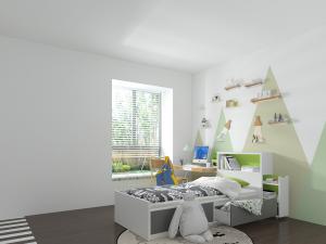 现代男孩儿童房卧室