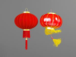 中式红色灯笼挂件