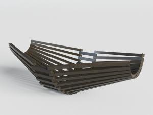 黑色可折叠竹编水果篮沥水篮厨房用品