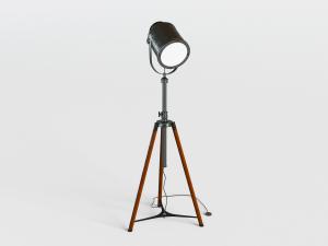 工业风探照灯造型的落地灯