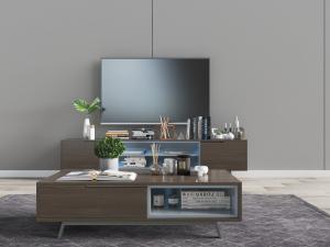 现代实木电视柜、茶几