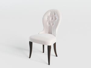 简欧圆形靠背的餐椅