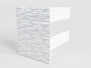 现代装饰水纹的白色陶瓷墙砖3d模型 现代装饰水纹的白色陶瓷墙砖