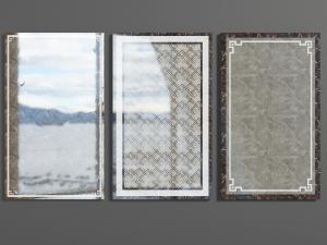 新中式地面石材拼花