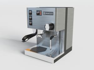 现代不锈钢方形意式咖啡机厨房电器