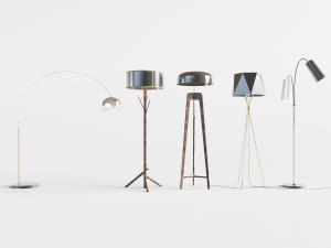 现代工业风落地灯